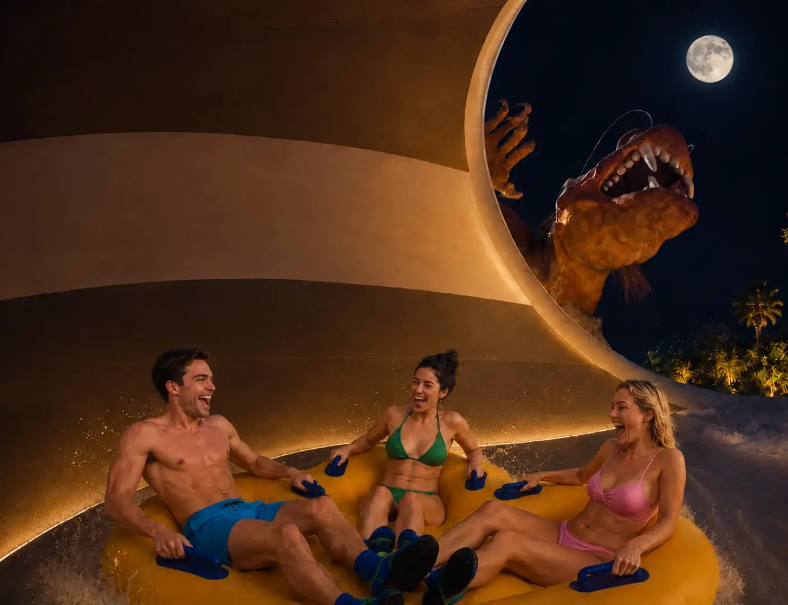 Siam Night Lazy River Foto Siam Park Teneriffa
